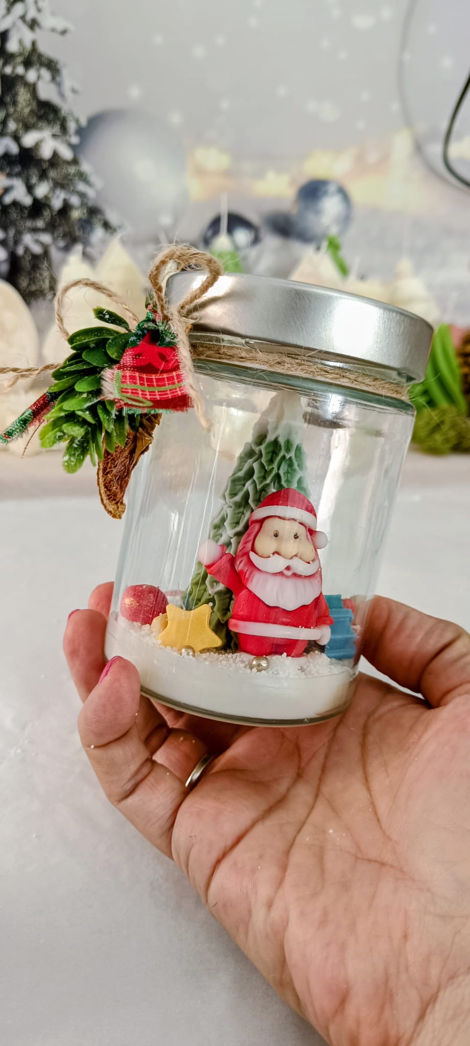 Vela de navidad "Feliz navidad"