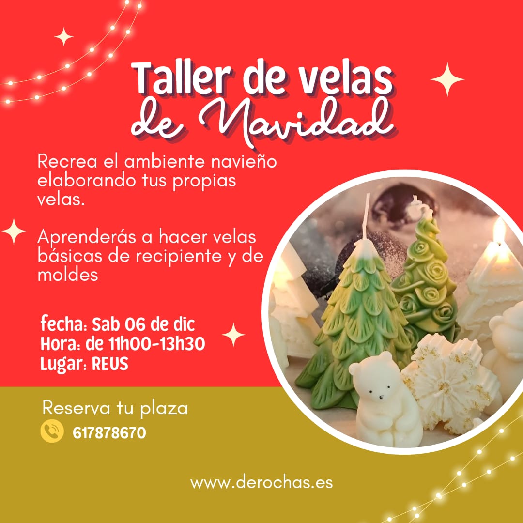 Taller de velas de navidad