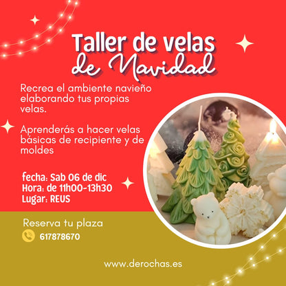 Taller de velas de navidad