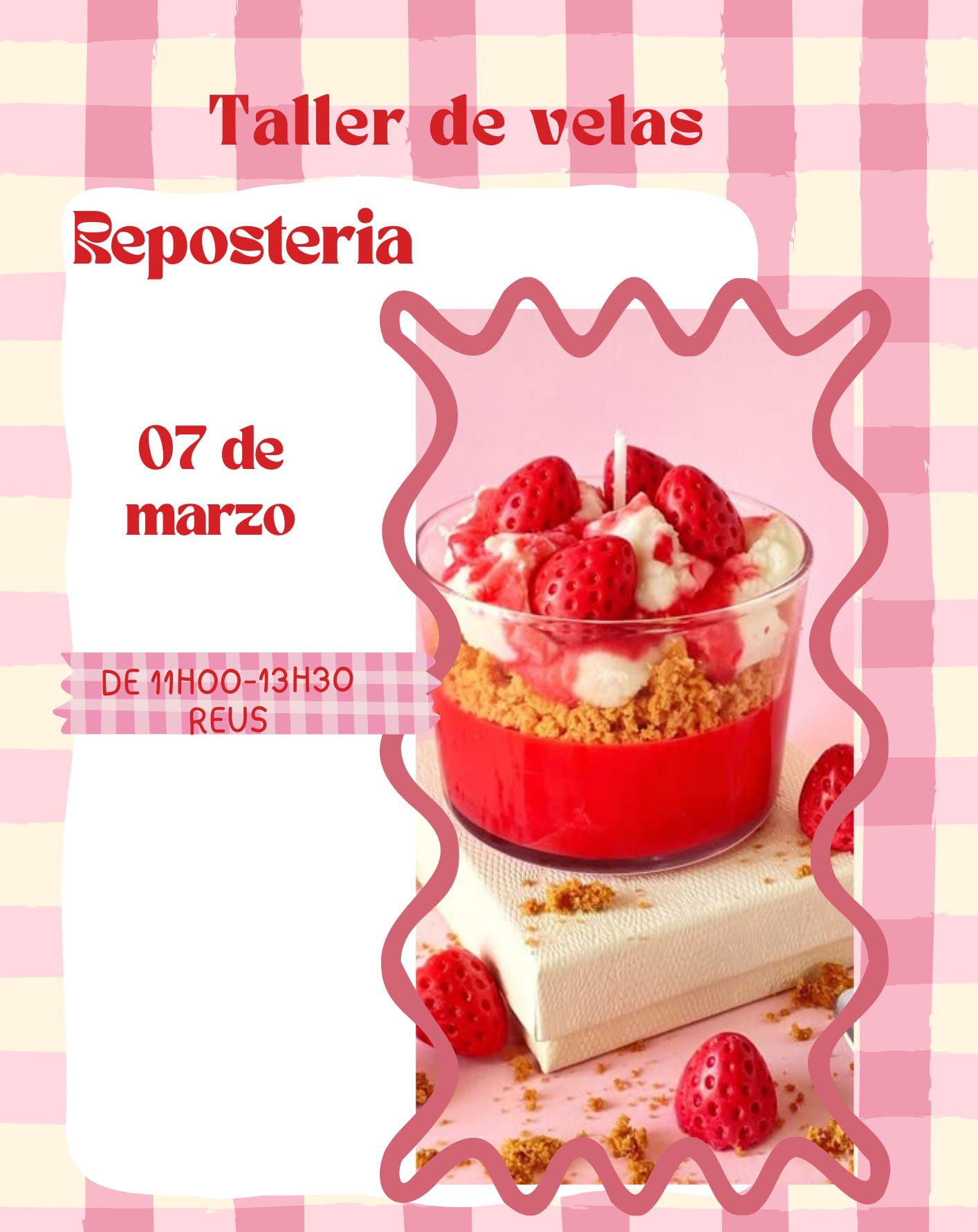 Taller de velas repostería