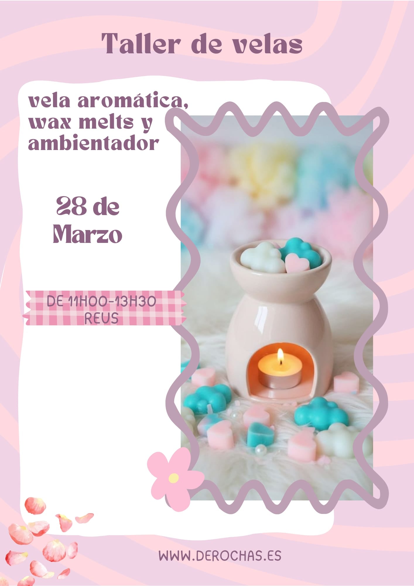 Taller de velas, ambientador y wax melts