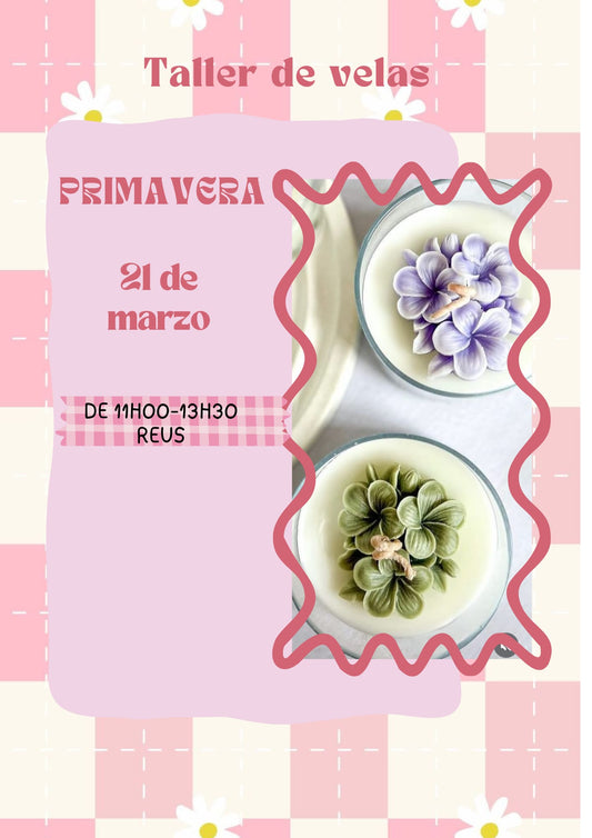 Taller velas de primavera